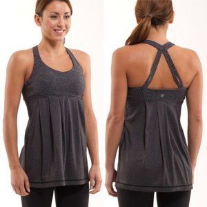 Lululemon Power Technique Tank Coal  gray top